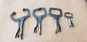 lot 140 image: Lot of 4 Vise Grip Welding C Clamps