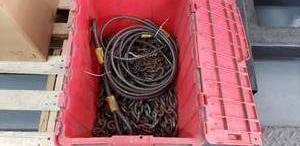 lot 147 image: Box of Chains and Krypotonite Krypto Cable