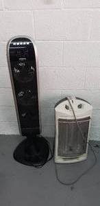 lot 150 image: Bionaire BTF4310 Alpha Romeo Tower Fan and Sunbeam SQH310 Space Heater