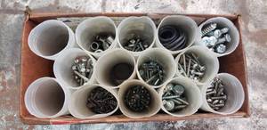 lot 128 image: Box of Miscellaneous Screws and Bolts