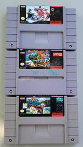 lot 76 image: LOT OF 3 VINTAGE SUPER NINTENDO GAMES INCLUDING STREET FIGHTER, NHL STANLEY CUP, AND BASS MASTERS CLASSIC AS SHOWN. (SOLD 3X THE MONEY)