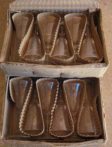 lot 187 image: LOT OF 2 BOXES OF VINTAGE CORDIALS AS SHOWN. 6 PER BOX. (SOLD 2X THE MONEY)