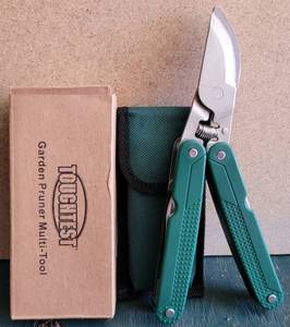 lot 194 image: TOUGHTEST PRUNER MULTI-TOOL WITH CASE AS SHOWN.