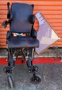 lot 176 image: ZIPPIE PEDIATRIC WHEELCHAIR WITH ACCESSORIES AS SHOWN.
