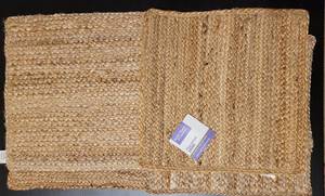 lot 97 image: LOT OF 4 BETTER HOMES AND GARDENS ALL NATURAL JUTE CONSTRUCTION PLACEMATS WITH TAGS AS SHOWN. EACH 14 x 14. (SOLD 4x THE MONEY)