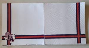 lot 239 image: LOT OF 36 SHEETS OF 12 X 12 STEPHEN F. AUSTIN THEME CRAFT PAPER AS SHOWN. (SOLD 36X THE MONEY)