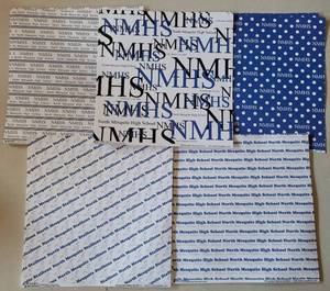 lot 240 image: LOT OF 45 SHEETS OF 12 X 12 NORTH MESQUITE HIGH SCHOOL THEME CRAFT PAPER AS SHOWN. (SOLD 45X THE MONEY)