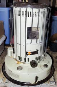 lot 279 image: KERO SUN OMNI 101 KEROSENE HEATER AS SHOWN WITH INSTRUCTION MANUAL AND ACCESSORIES (NOT PICTURED)