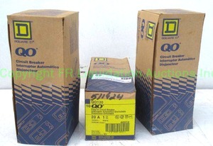 lot 49 image: Square D QO120 plug on circuit breakers never used in original boxes