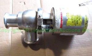 lot 100 image: Definox automated flow control valve food grade stainless steel
