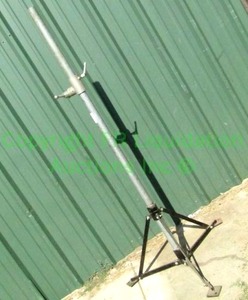 lot 121 image: Industrial tri-pod stand approx. 6ft tall