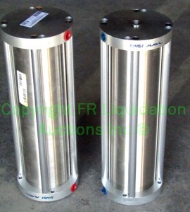 lot 130 image: Bimba flat-1 stainless steel air cylinders