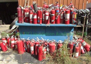 lot 363 image: Assorted fire extinguishers as shown, Generous quantity