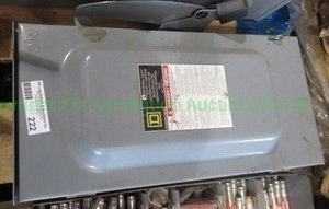 lot 222 image: Square D general duty interrupter safety switch