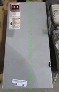 lot 221 image: Cutler Hammer general duty interrupter safety switch
