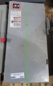 lot 220 image: Cutler Hammer general duty interrupter safety switch