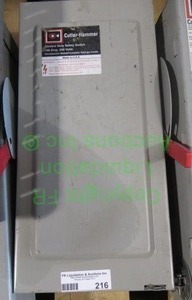 lot 216 image: Cutler Hammer general duty interrupter safety switch