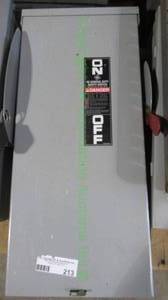lot 213 image: GE general duty interrupter safety switch