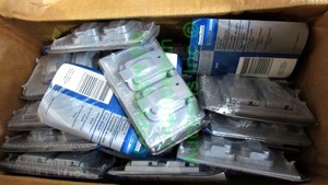lot 204 image: Thomas Betts outdoor stay open lid duplex outlet covers, one box full