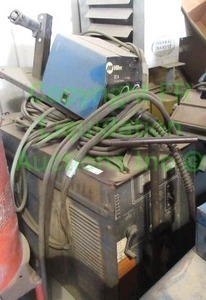 lot 194 image: Miller welding machine on cart and accessories as shown