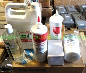 lot 161 image: Parker hydraulic oil filter and connector plus cable pulling lubricant