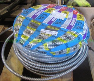 lot 250 image: Armorlite solid metal clad cable with aluminum armor