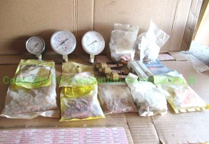 lot 169 image: Assorted welding supplies including gauges, tips plus