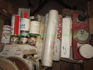 lot 267 image: Assorted welding anti-spatter, flux and more as shown