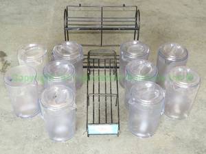 lot 327 image: Plastic lidded serving pitchers