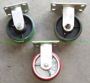 lot 358 image: Industrial cart wheels, never used