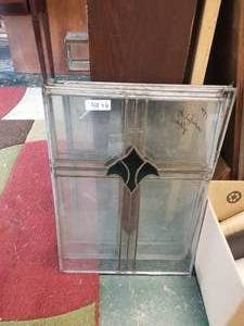 lot 49 image: Stained glass wallwindow hanger