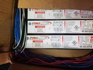 lot 59 image: Proline GE Electronic Ballasts