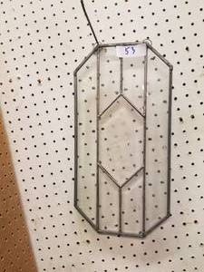 lot 52 image: Stained glass wallwindow hanger