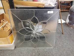 lot 69 image: Stained glass wallwindow hanger