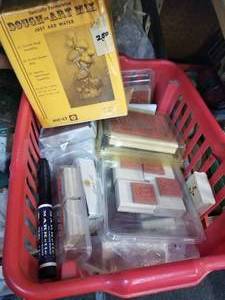 lot 96 image: Bin of crafting stamps