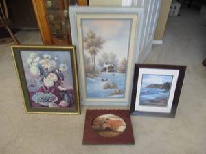 lot 38 image: 4 PRINTS OF VARIOUS SCENCES AS SHOWN