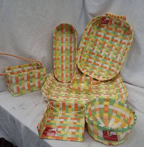 lot 177 image: Fall Colors Woven Baskets