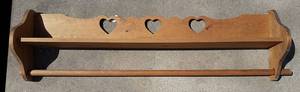 lot 180 image: Solid Wood Wall Hung Quilt Rack