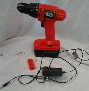 lot 241 image: Black &amp Decker 18v Cordless Drill Driver