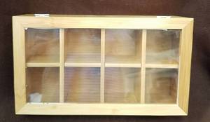 lot 278 image: Glass-topped Bamboo Storage Case