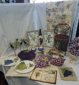 lot 201 image: Grape-themed Items