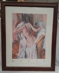 lot 336 image: Framed Print of &quotAfter the Bath&quot by Degas