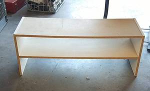 lot 343 image: White Presswood Shelf
