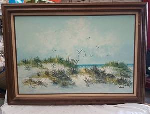 lot 372 image: Framed Painting