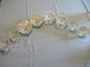 lot 33 image: MIKASA CRYSTAL CANDLESTICK HOLDERS