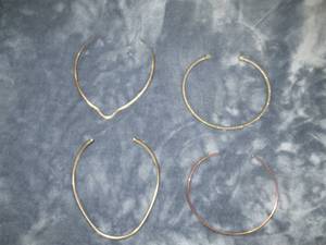lot 124 image: 1 STERLING SILVER NECKALCE AND PLATED SILVER NECKLACES