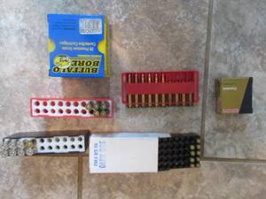 lot 150 image: BUFFALO BORE .380 PISTOL AMMO, 6 .308 AMMO ROUNDS, 9 .380 AMMO ROUNDS AND FULL BOX OF .380 FEDERAL AMMO ROUNDS