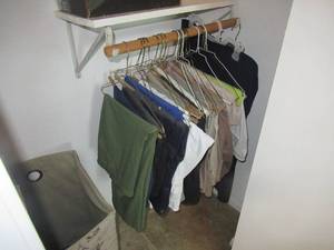 lot 161 image: WOMENS SLACKS SIZE 12 TO 16, LAUNDRY BASKET AND VARIOUS BOOTSHOE SHINE ACCESSORIES
