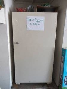 lot 210 image: KENMORE UPRIGHT FREEZER MODEL 2539203281 WORKS GREAT