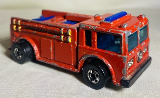 lot 182 image: 1977 Hot Wheels Car 1977 Hot Wheels Car 1983 Hot Wheels Car 1976 Hot Wheels Fire-eater Firetruck 1989 Hot Wheels Range Rover
